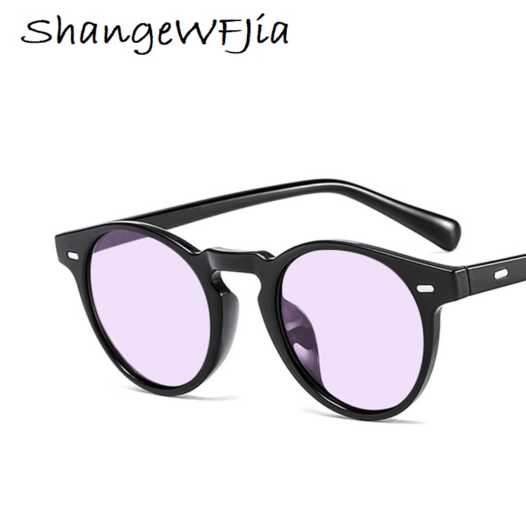 Lunettes de soleil ovales rondes pour hommes et femmes, lunettes de soleil vintage, lunettes de soleil à la mode, UV400, 2024