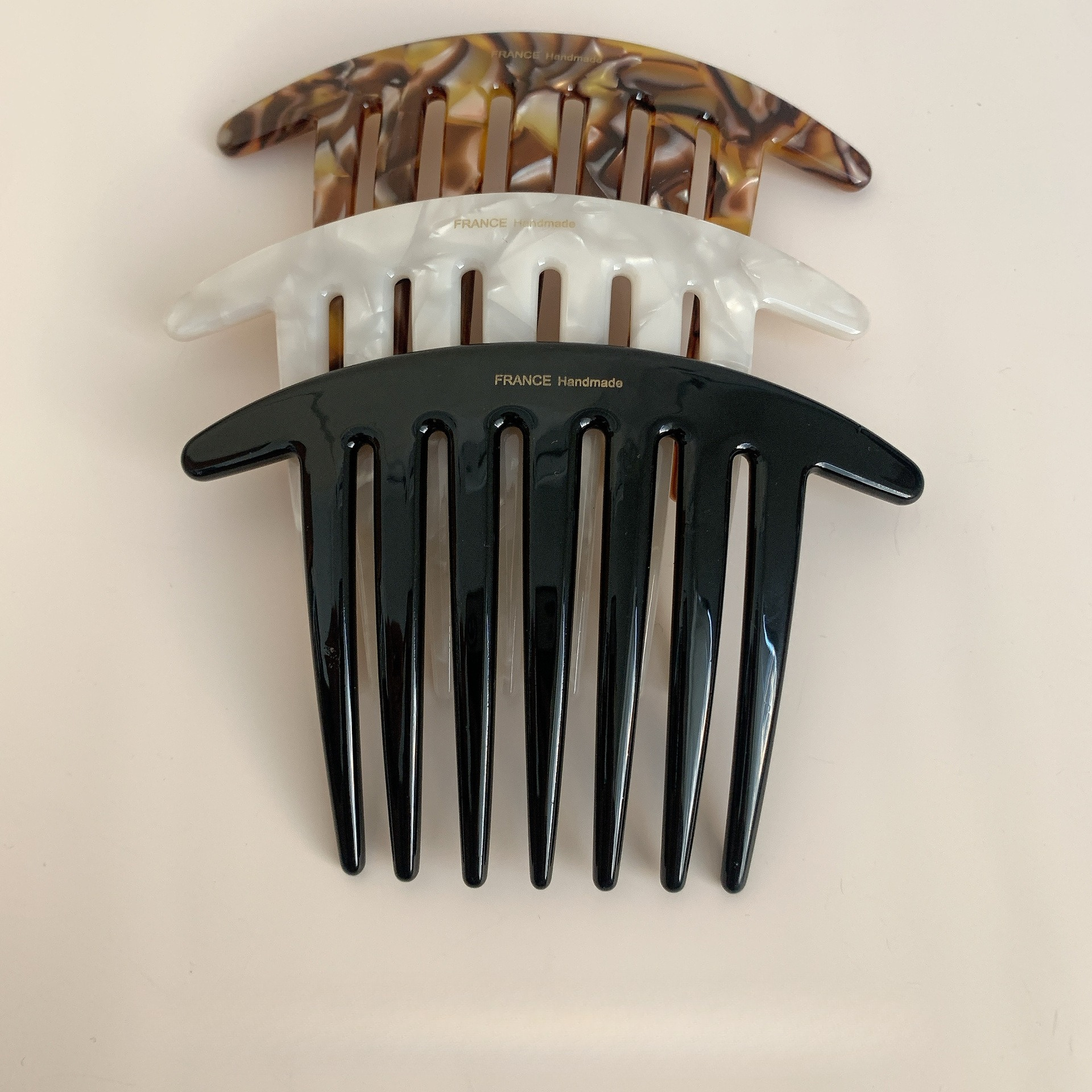 Nouvelle Pince à Cheveux Française en U 2025 avec Peigne à Boucles, Pince à Cheveux Moderne Simple à Sept Dents, Peigne Polyvalent