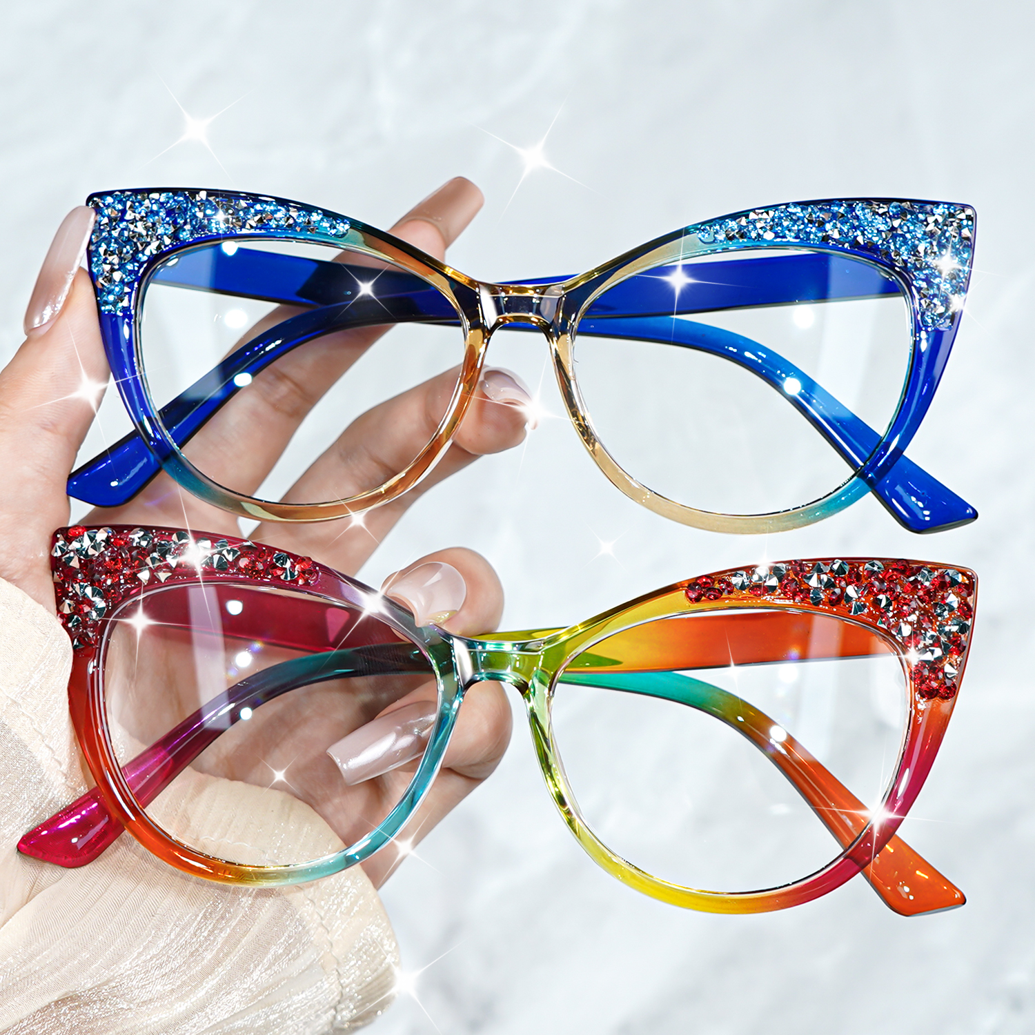 Lunettes œil de chat rétro chics pour femmes et hommes, monture complète, lunettes de mode, décoratives, usage quotidien