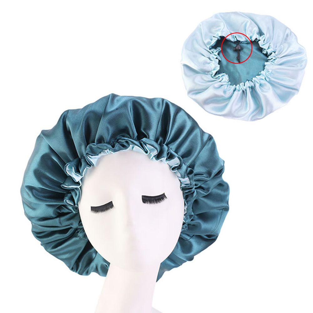 Accessoires de coiffure réversibles Double couche, chapeau de sommeil de nuit, casquettes de chimio, Bonnet en Satin, chapeaux enveloppants