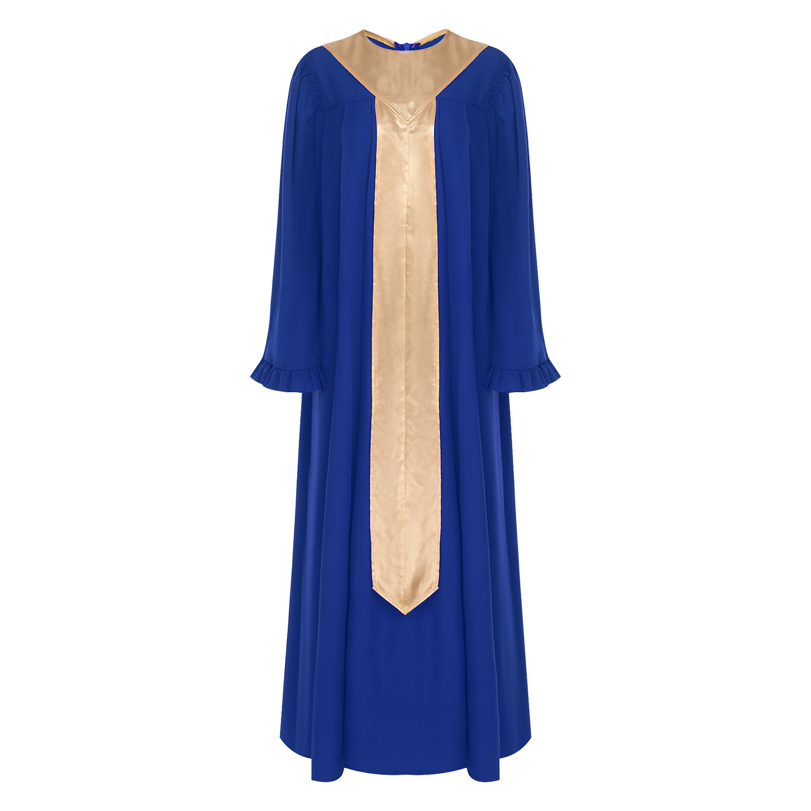 Robe de culte liturgique pour chœur d'église féminin, robe de danse de louange chrétienne, tenue de pasteur/prêtre pour performance d'Halloween