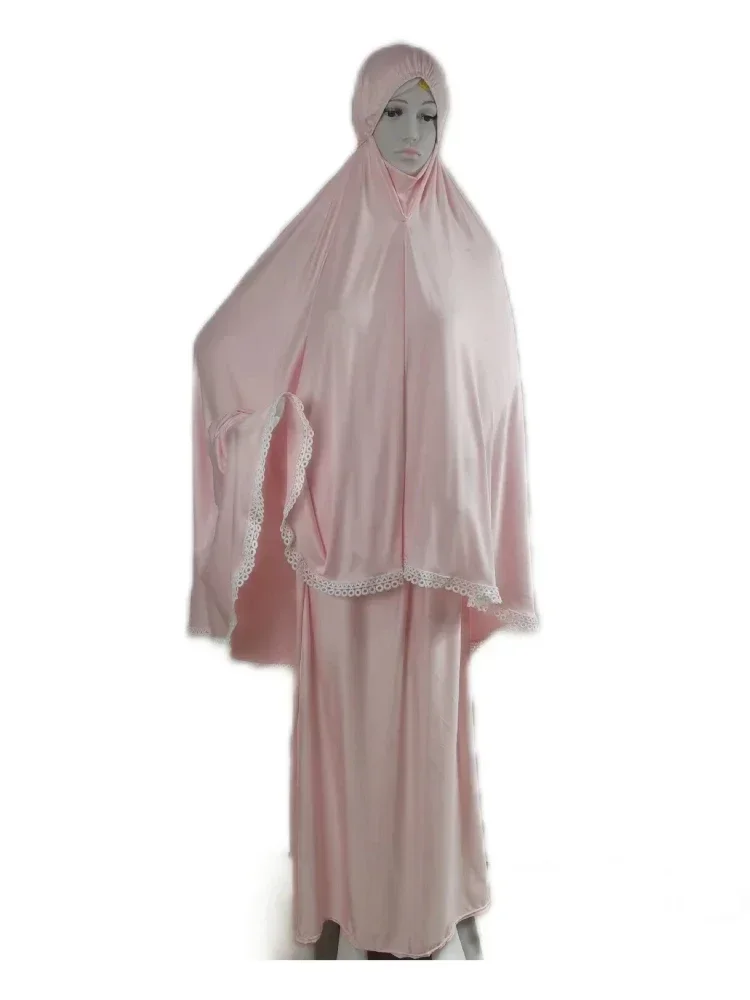 Vêtement de prière Eid Ramadan pour femmes musulmanes, ensembles de jupes, ensemble Abaya 2 pièces, ensembles Hijab, ensembles de jupes longues tiens imar, Niqab, robe musulmane