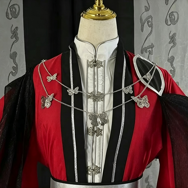 Ensemble de costume de cosplay Huacheng, robe Hanfu de prairie Huacheng, costume de jeune Sanlang, roi fantôme Hua Cheng, Tian Guan Ci Fu