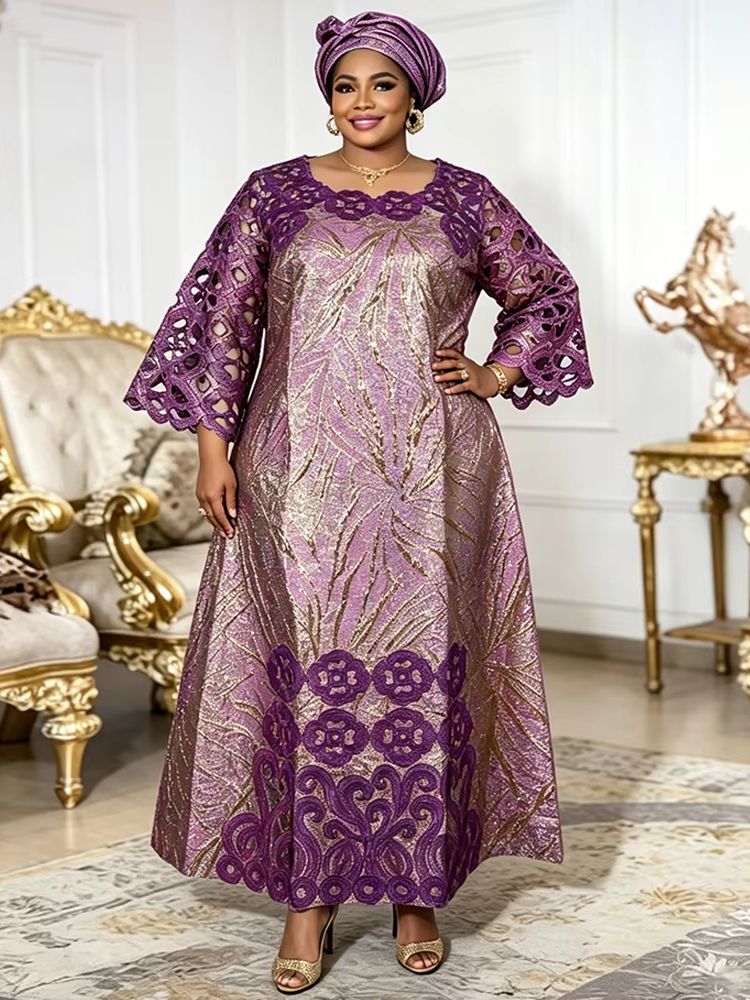 Robes africaines grande taille pour femmes 2026 : Nouvelles robes de soirée de luxe brodées Dashiki Ankara Bazin pour mariages et fêtes