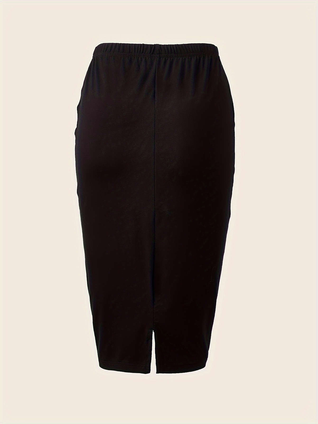 Jupe froncée élégante taille haute avec évent arrière pour femme – Parfaite pour la mode printemps et été