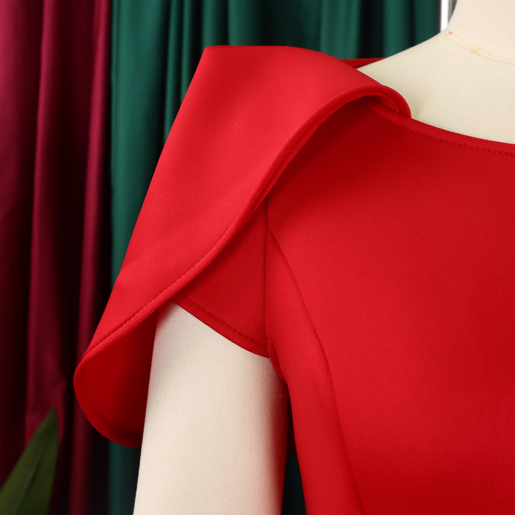 Robe plissée mi-mollet à manches bouffantes A-Line pour femmes, robes de soirée élégantes, vêtements éducatifs, fête de mariage, hors de l'initiative, luxe et chaud, anniversaire et nuit, 2024