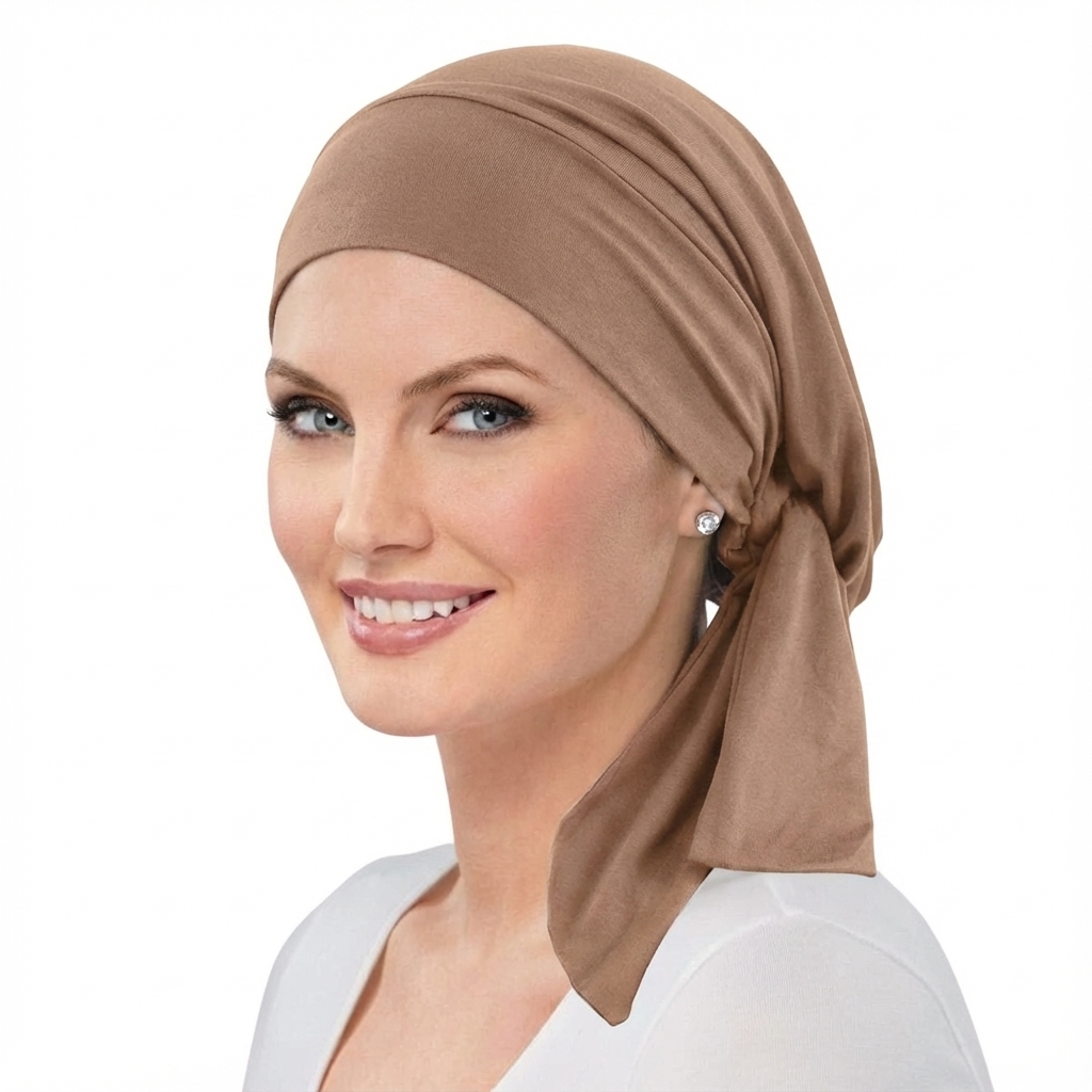 Turban pré-noué pour femme musulmane, foulard à longue queue, bonnet chimio extensible et doux, bandana, turbante mujer