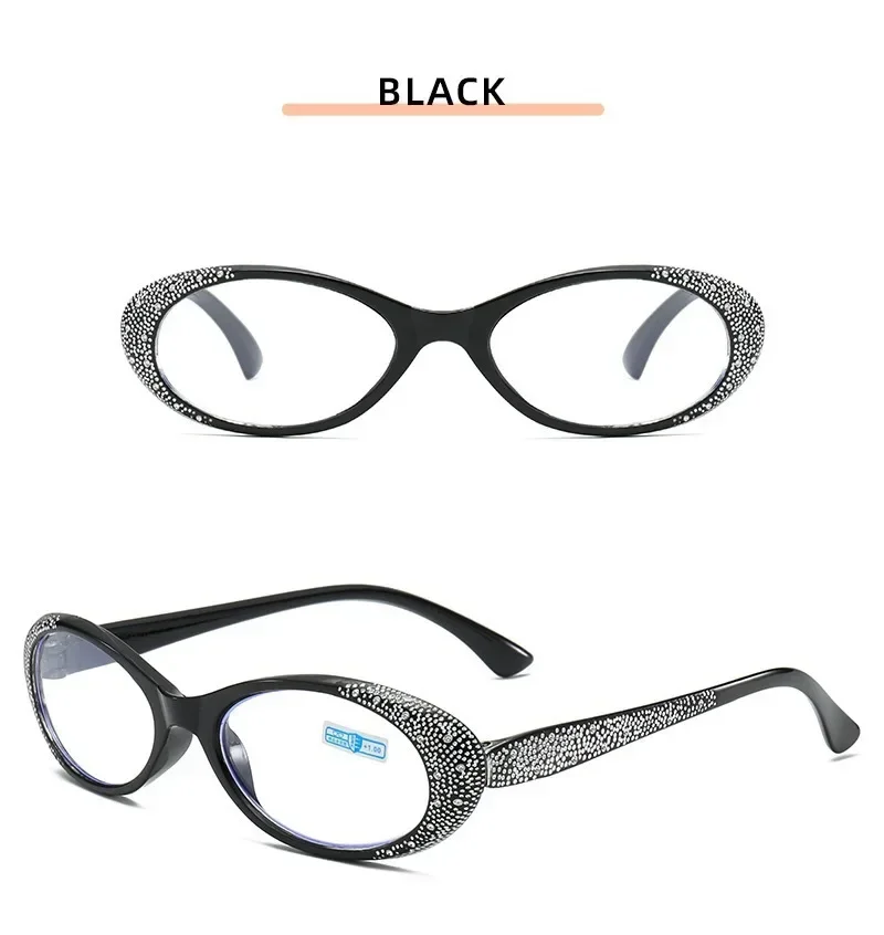 Lunettes de lecture de luxe pour femmes avec diamants, nouvelles lunettes de vue tendance pour hommes et femmes, lunettes anti-lumière bleue de +0.0 à +4.0
