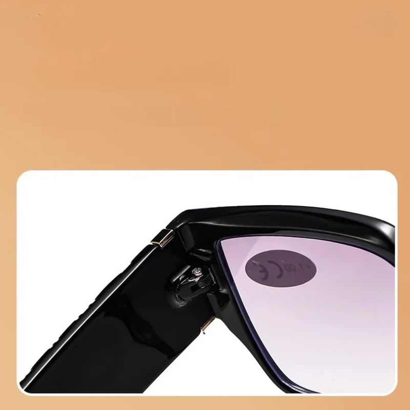 Lunettes de lecture à monture carrée pour femmes, nouvelle mode, monture surdimensionnée neutre, haute définition, Anti-lumière bleue, presbytie