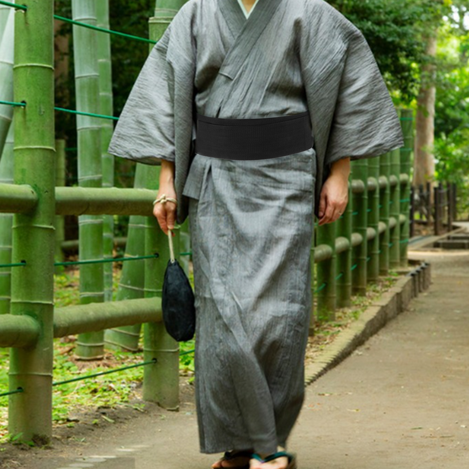 Ceinture Kimono traditionnelle pour hommes, large et confortable, en tissu Polyester, pour Festivals formelles, événements décontractés, ceinture japonaise