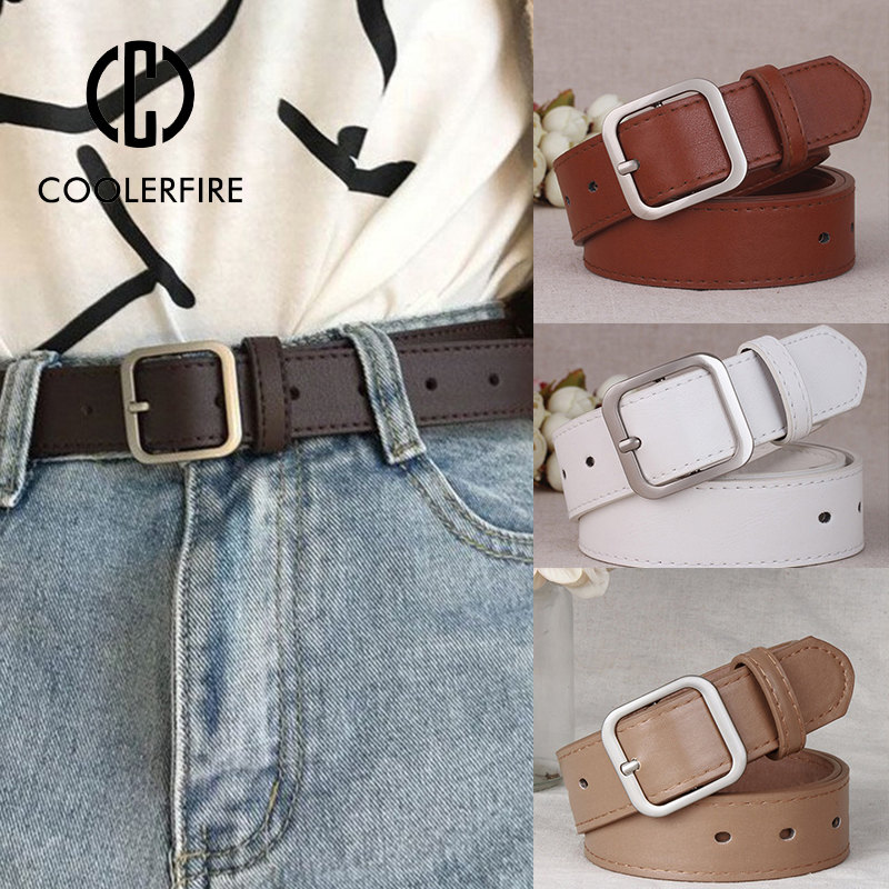 Ceinture pour pantalon femme, ceintures de créateur décontractées et tendance pour femme, ceinture noire, marron, blanche pour jeans, ceinture de taille féminine, sangle BF20