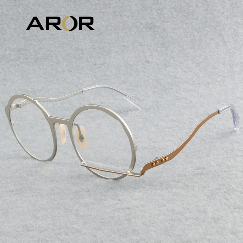 Lunettes de lecture en acétate de métal pour femmes, lunettes optiques myopes, lunettes de fête rondes, lunettes de mode, marque de luxe, 2024