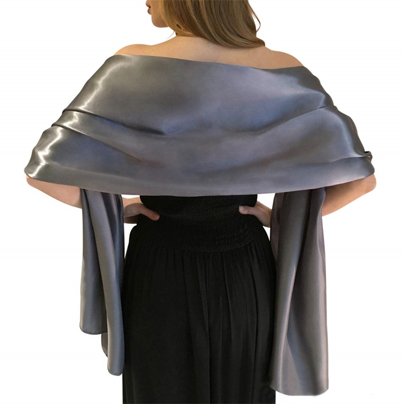 Foulard en soie enveloppant pour femmes robes de mariée de soirée par châles fête femmes foulards contre le Cancer en soie dame Capes de fête décoration écharpes