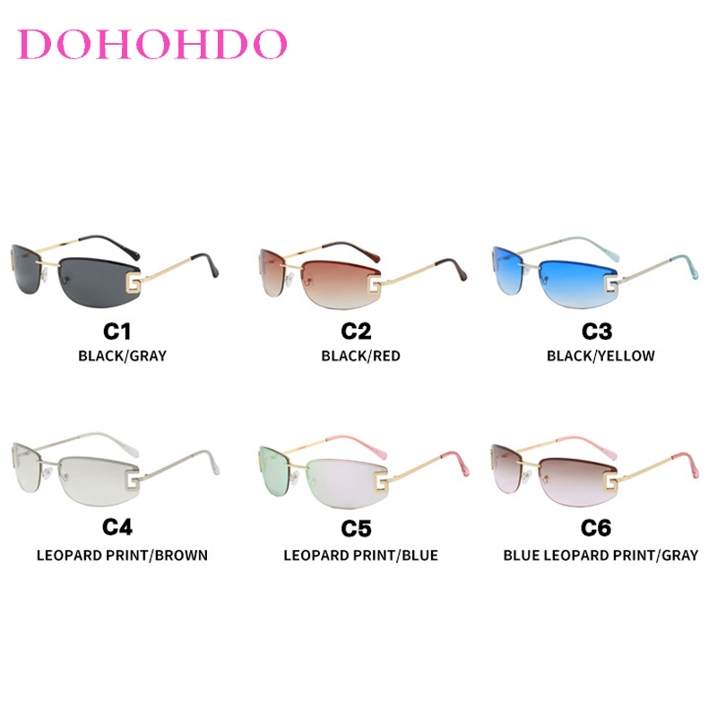 2025 mode marque de luxe Design sans cadre lunettes de soleil femmes à la mode hommes lunettes en plein air conduite ombre lunettes de soleil dames UV400 Очки