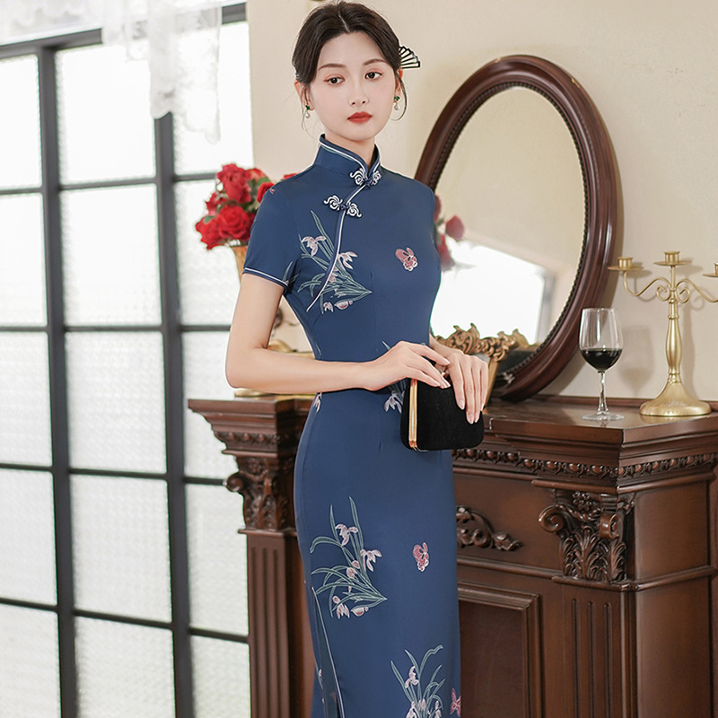 Robes Cheongsam vintage pour femmes, Streetwear décontracté, Vêtements élégants, Style chinois, Style ethnique, Mode, Nouveau