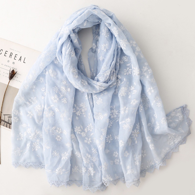Écharpe de créateur pour femme 2026, imprimé cachemire, châles doux effet coton, hijabs oversize, bandeau de cou, foulard à pompons