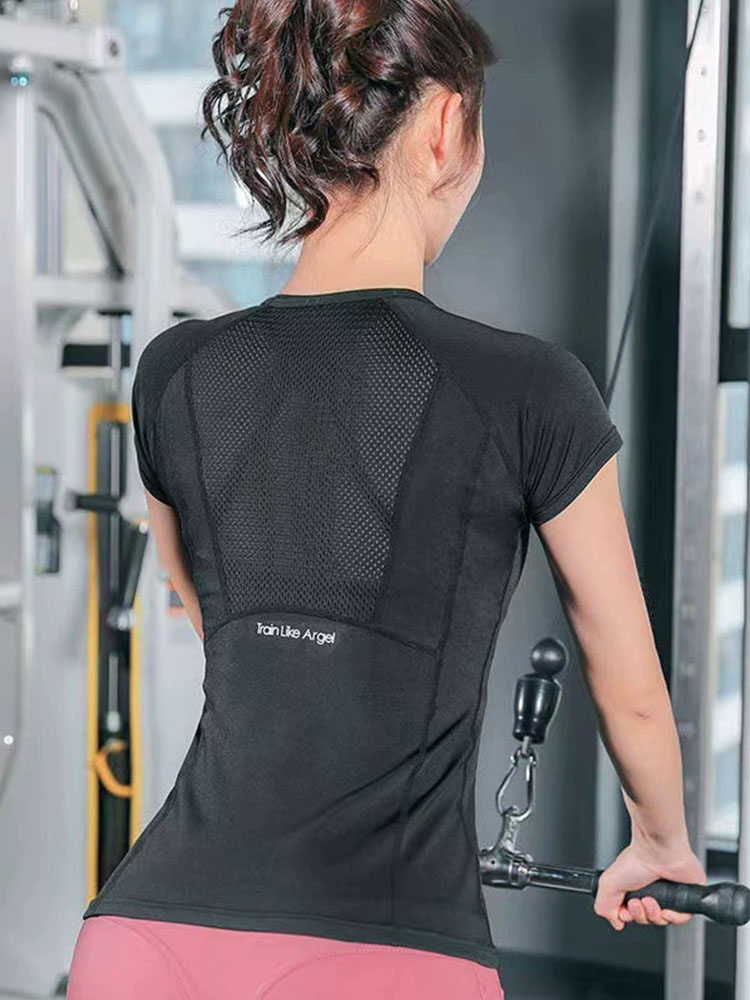 Vêtements de sport pour femmes, vêtements de Yoga, T-Shirt de sport pour femmes, vêtements de Fitness, de course