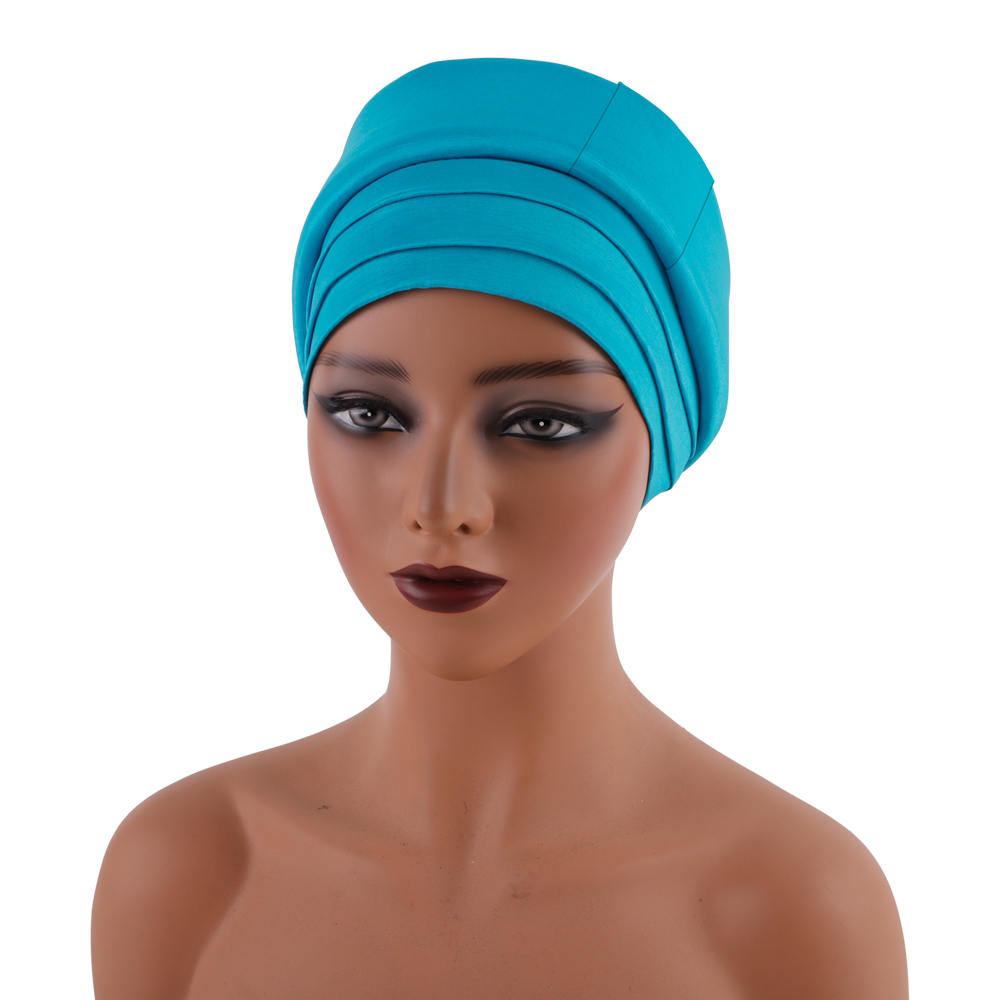 Casquette injturban brute pour femmes africaines, couvre-chef nigérian, vêtements de sauna pour dames, turbans musulmans