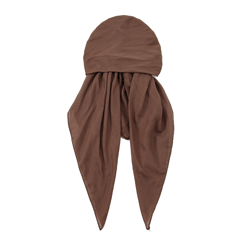 Foulard Hijab instantané musulman, turban optique solide, bonnet de nuit pour dormir, bonnet élastique en coton pour cheveux, nouveau