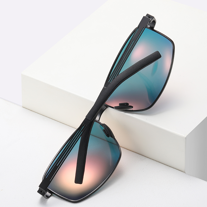Verres de Vision nocturne lunettes de soleil carrées pour myopie avec dioptries lunettes de soleil de Prescription Anti-éblouissement pour l'extérieur-0.5 -0.75 à-6.0