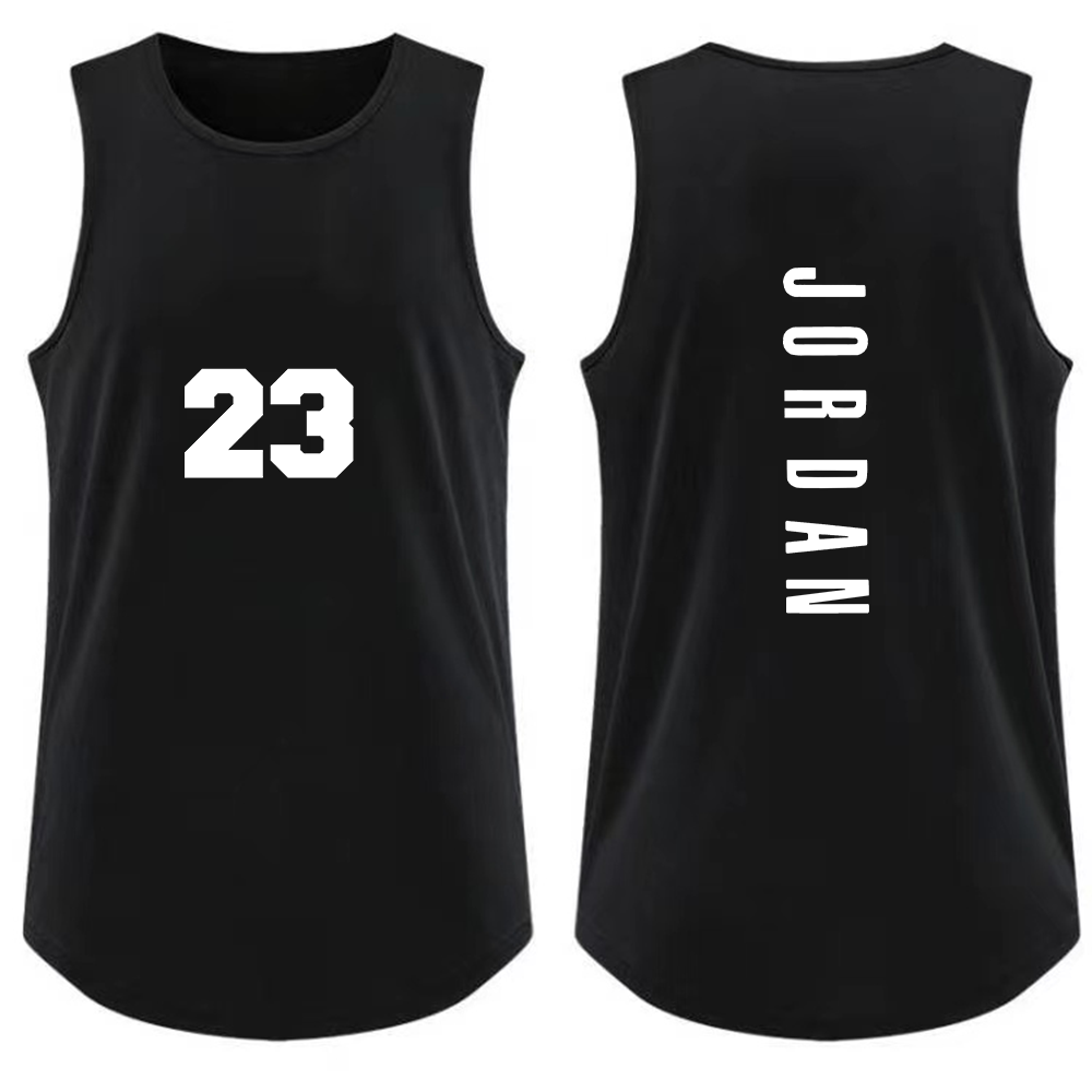 Débardeur Homme Tendance pour la Gym, T-shirt Décontracté Respirant sans Manches, Gilet de Sport d'Extérieur pour le Basketball, T-shirt Ample d'Été Style Urbain