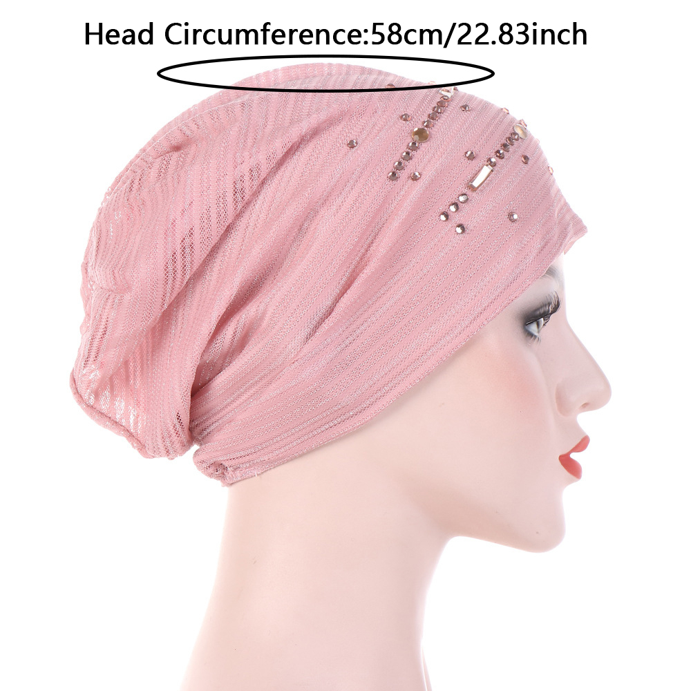 Nouveau Turban Fin en Dentelle Couleur Unie 2026 – Bonnets Hijab Intérieurs Doux et Respirants pour Femmes Musulmanes – Turbantes, Foulards et Sous-Hijabs