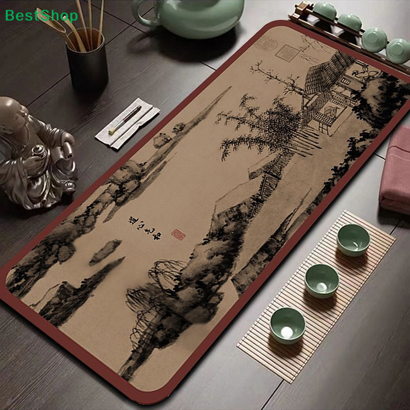〔R〕 Nappe de table de style chinois, absorbante, à séchage rapide, nappe longue haut de gamme pour usage domestique, torchon sans lavage.