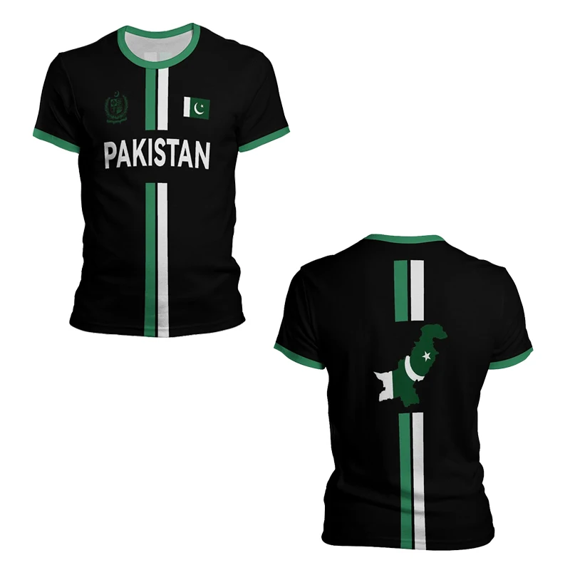 Maillots et t-shirts de football imprimés en 3D pour toute la famille de l'équipe nationale pakistanaise, parfaits pour les vêtements de sport