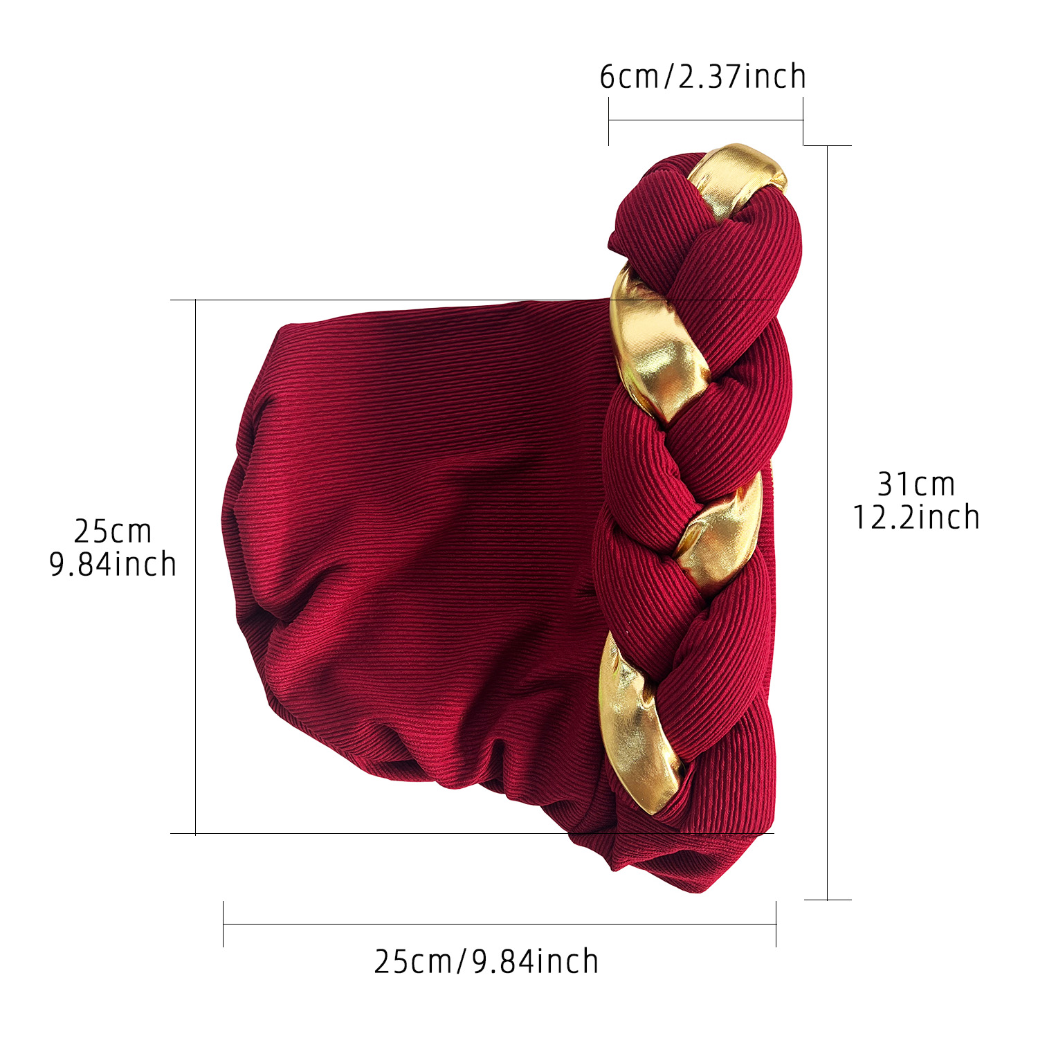 Bonnet plissé pour femmes africaines, couvre-chef, accessoires pour cheveux, enveloppé arabe, Hijab musulman, Turban, nouvelle collection 2024