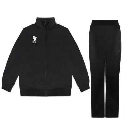 Tenue de cosplay Anime Haikyuu, uniforme de volley-ball Karasuno, veste noire et pantalon, ensemble 2 pièces, vêtements de sport surdimensionnés
