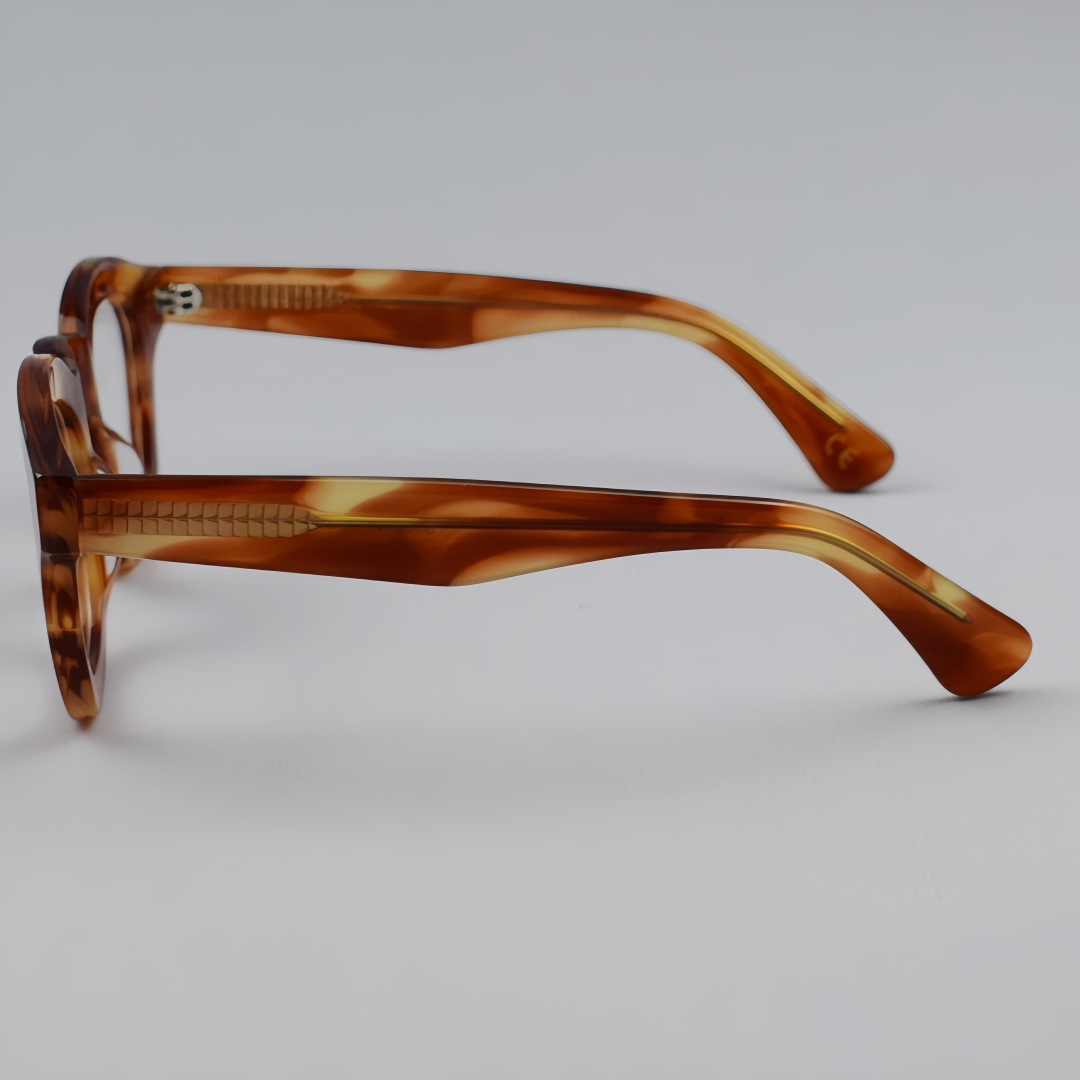 Monture de lunettes ronde givrée rétro, monture complète, exquise, polyvalente, unisexe, nouveau style pour hommes et femmes