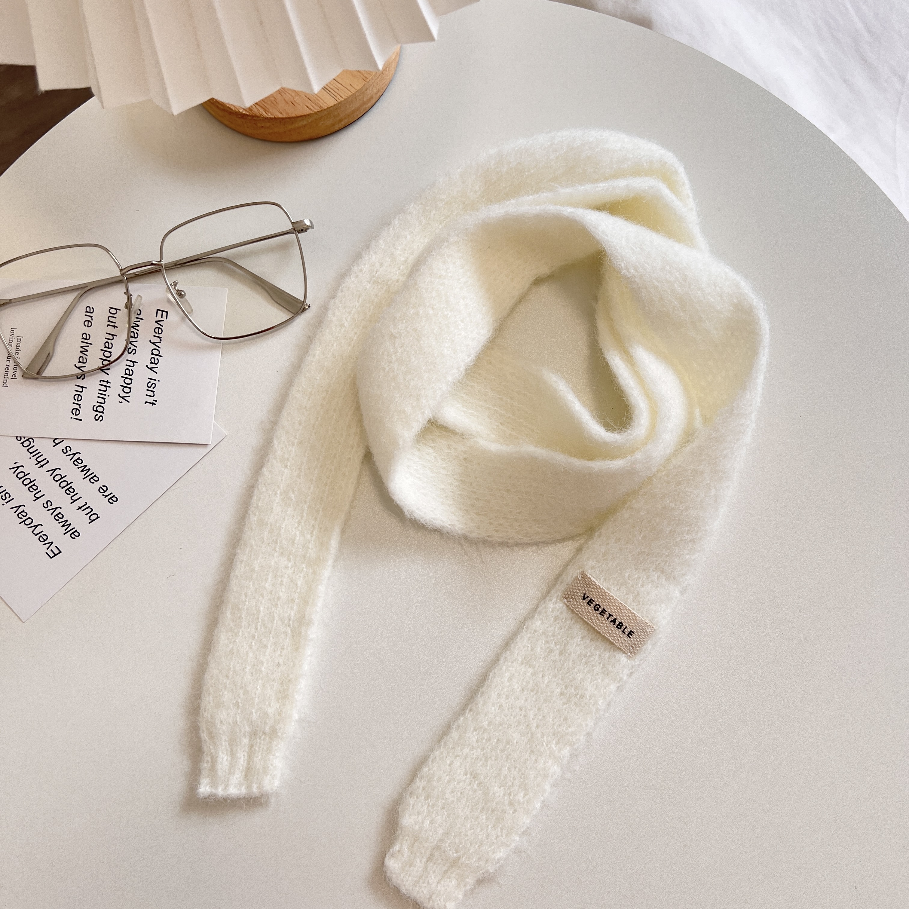 Écharpes tricotées de Style coréen, écharpe fine à la mode en peluche longue et solide pour femmes, Imitation fourrure de vison Y2K pour filles, écharpe chaude