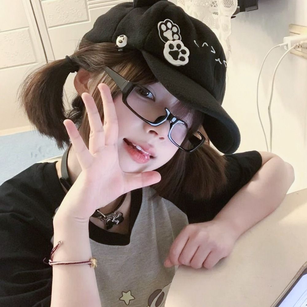 Bérets mignons à la mode, casquette de Baseball Lolita JK Y2k, chapeaux de journal japonais décontractés pour femmes et filles