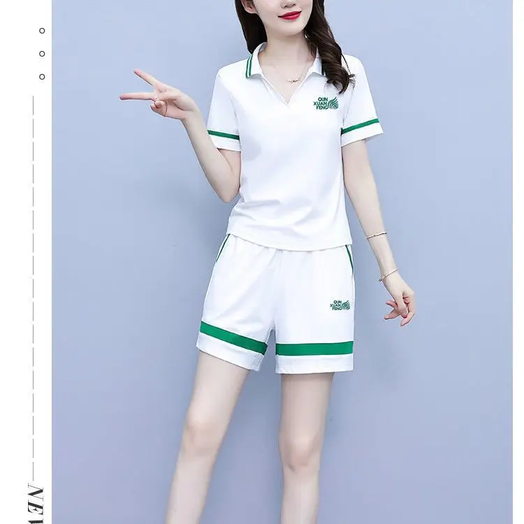 Costume de sport et décontracté en pur coton pour femmes, vêtements d'été, Style coréen, tendance, ensemble deux pièces à la mode, nouvelle collection
