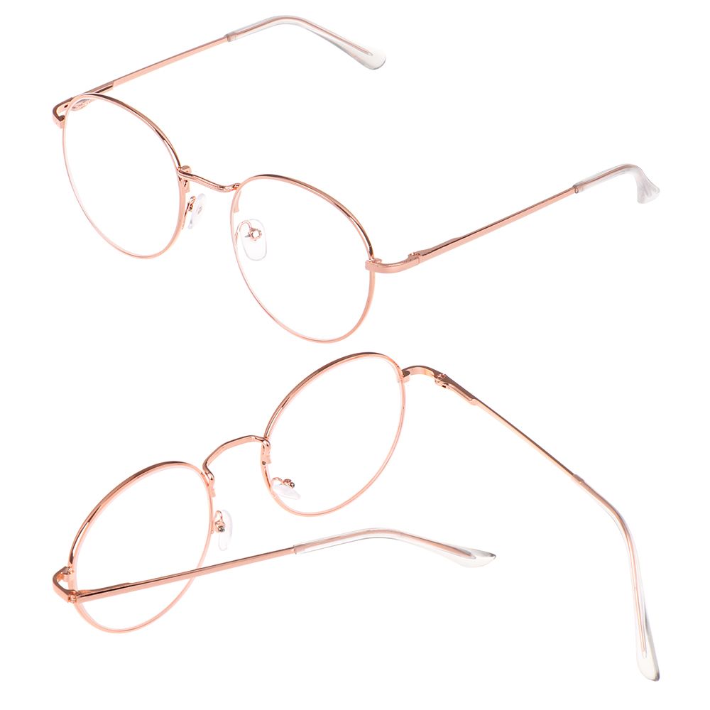 Nouvelle mode femmes hommes métal Vintage lunettes rondes surdimensionné lunettes cadre optique monture de lunettes lunettes lunettes