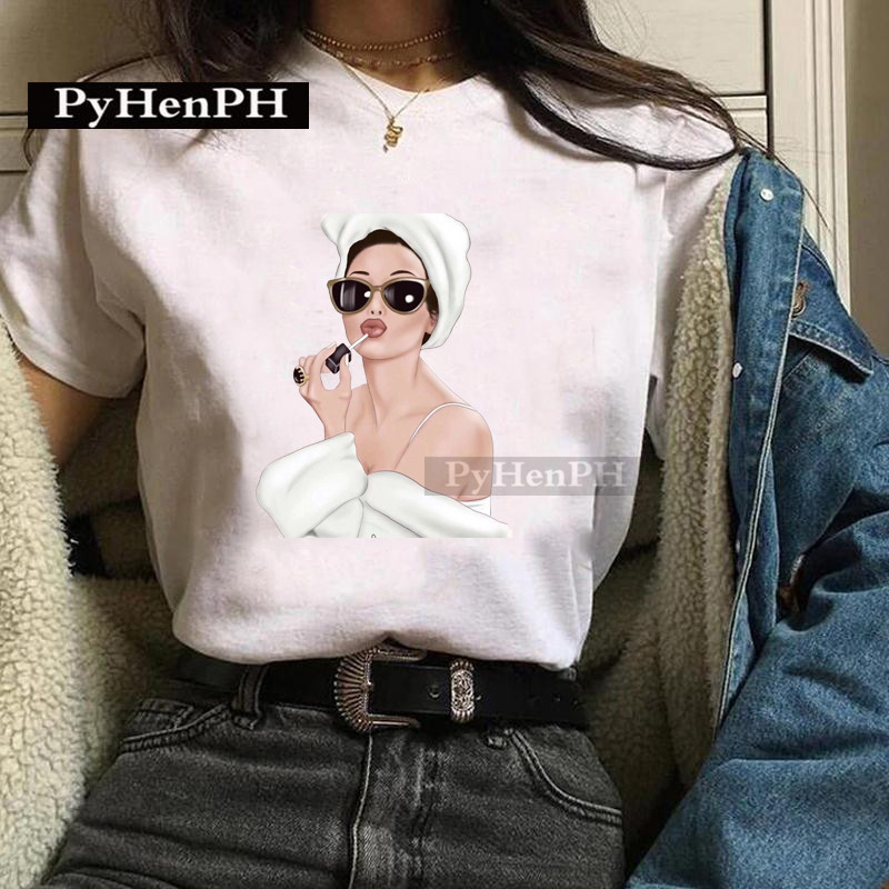 T-shirt à la mode pour filles, un T-shirt imprimé élégant de Style européen et américain, est une grande amie décontractée d'été pour les femmes