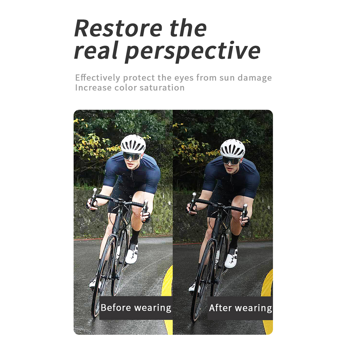 Lunettes de soleil photochromiques pour hommes, lunettes de sport de plein air, lunettes de vélo pour femmes, lunettes de VTT, lunettes de conduite, lunettes de cyclisme