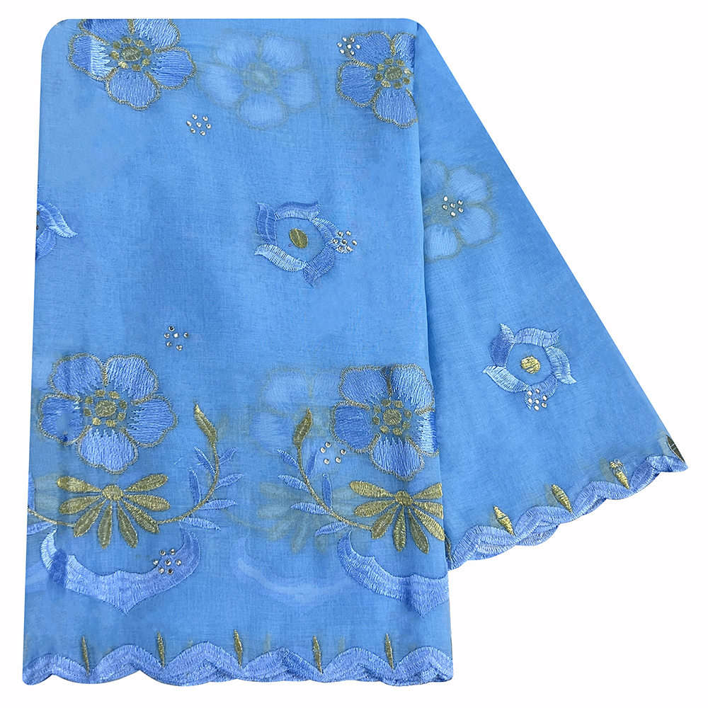 Écharpe de Dubaï à motif de petites fleurs pour femmes musulmanes, hijab en coton africain, hijab islamique, pashmina, turban, foulard brodé, châles