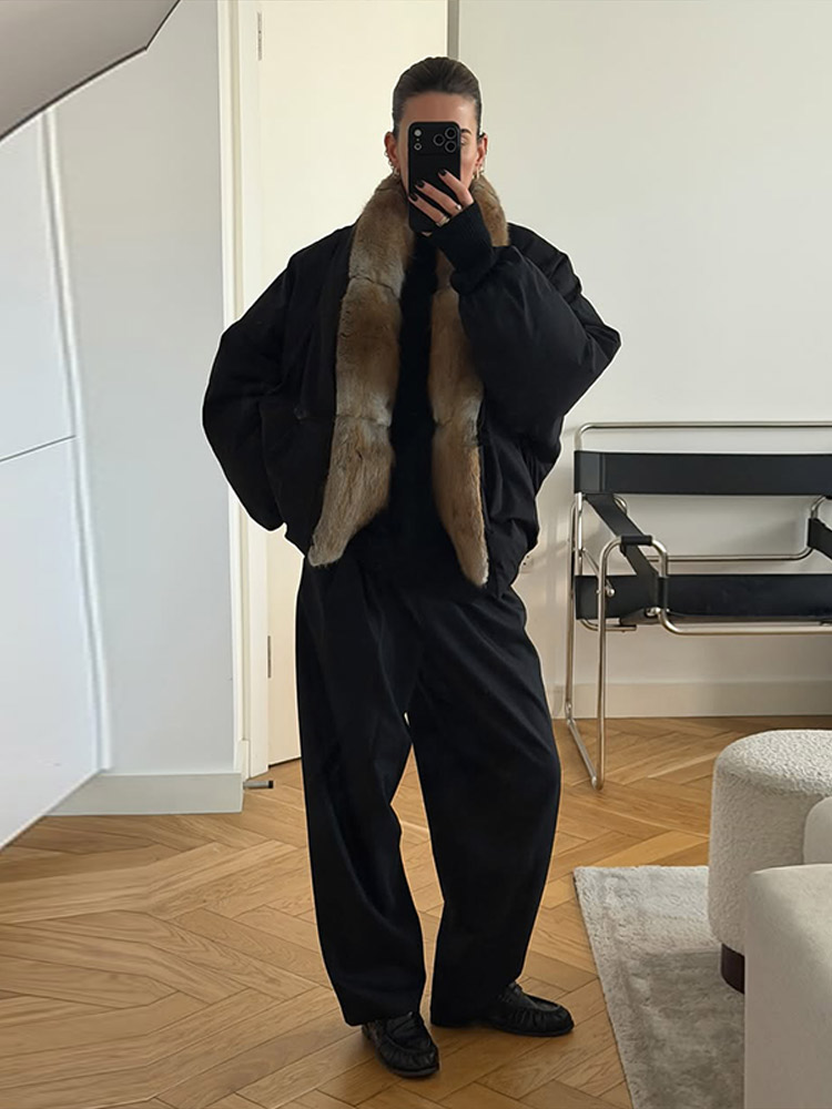 Manteau épais décontracté pour femme avec col en fausse fourrure, manches longues, fermeture éclair, coupe ample, veste chaude, manteaux d'hiver pour femme, mode 2026