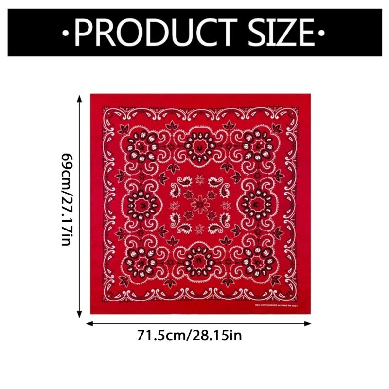 Foulards de tête Hip Hop à motif floral, écharpes de tête élaborées, foulards pour les vacances
