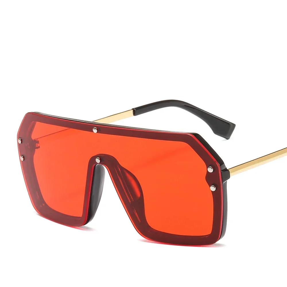 Lunettes de soleil carrées surdimensionnées rétro noires pour femmes, lunettes de protection UV400, grand cadre, marque de luxe