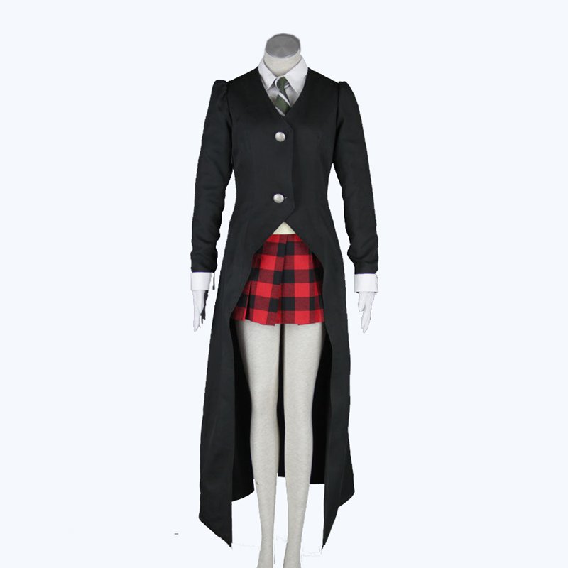 Costume de cosplay Maka Albarn, Anime Soul Eater, pour femme adulte, jupe, gants, uniforme, tenue de fête d'Halloween, jeu de rôle, perruque Maka Cos