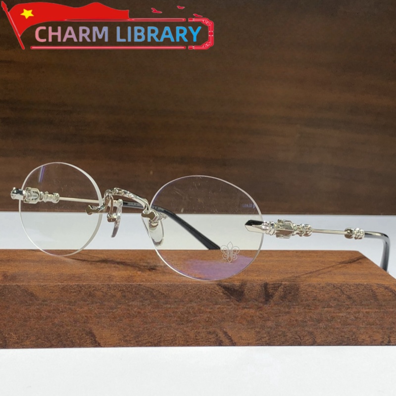 Monture de lunettes pour hommes titane sans monture rétro concepteur marque de luxe femmes mode myopie lecture lunettes lunettes de Prescription
