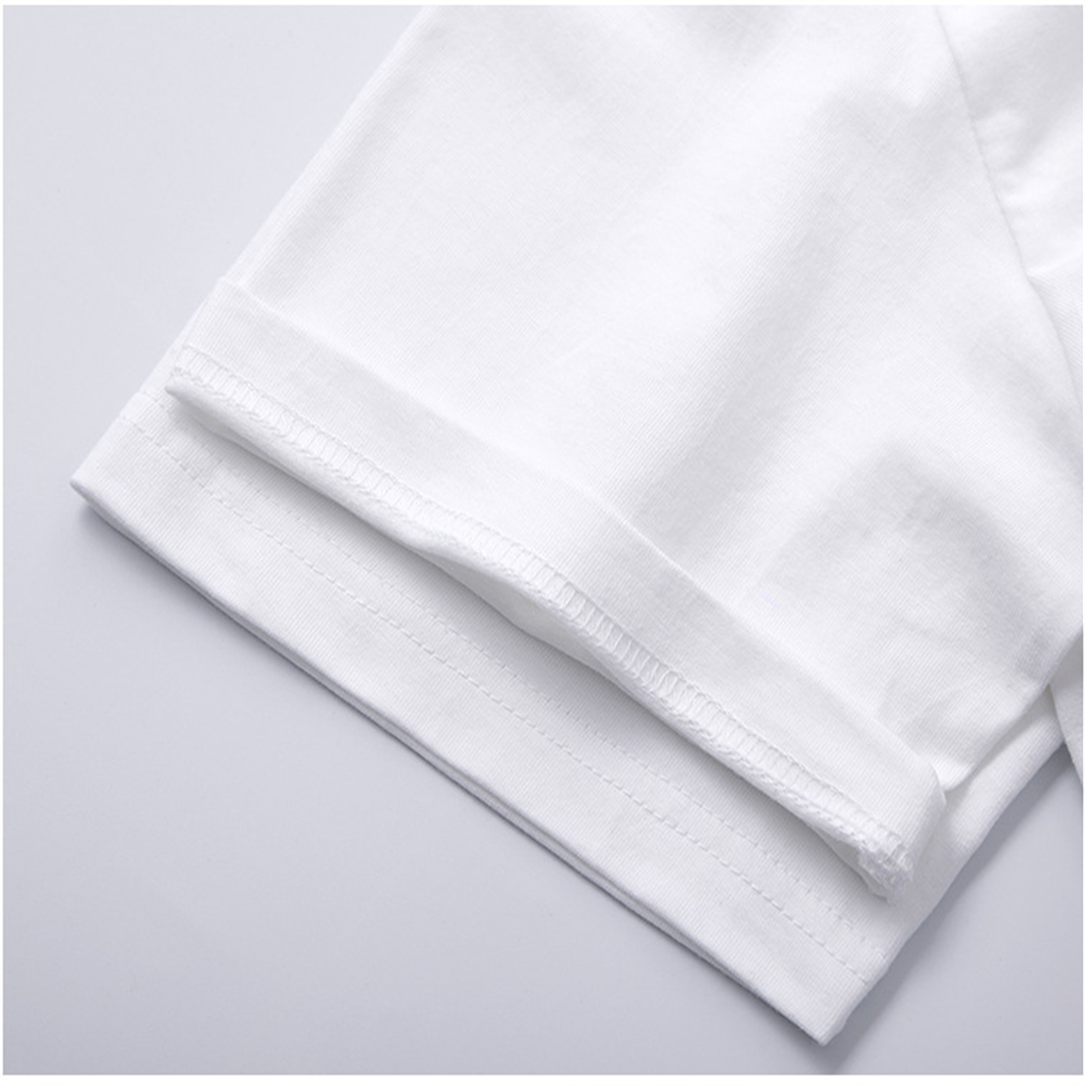 T-shirt pour homme polyvalent, tendance, ample et confortable — 100 % coton avec motif imprimé