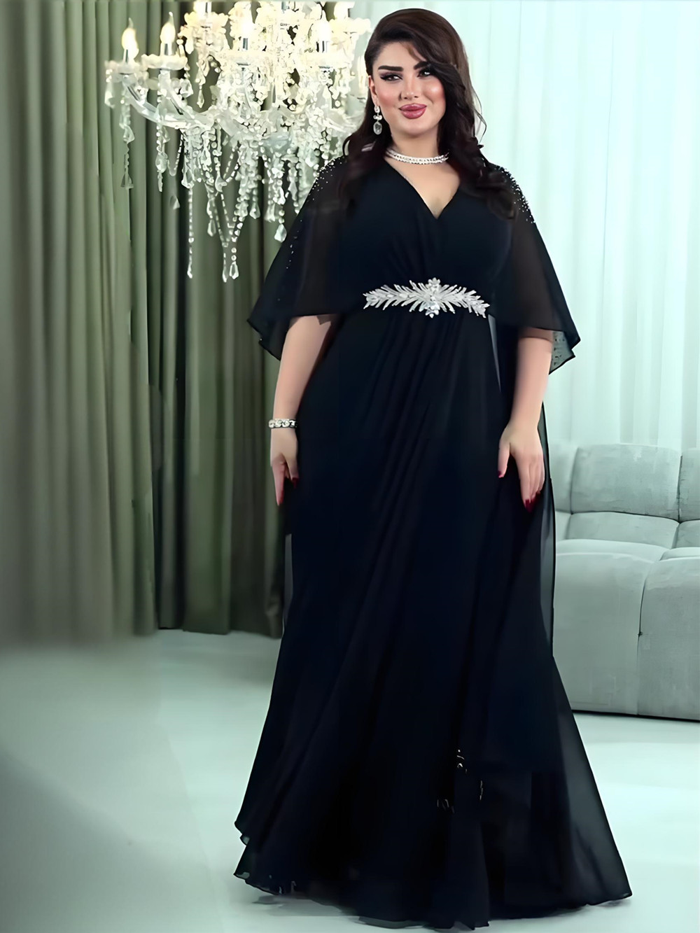 Abayas de Luxe pour Femmes Dubaï 2026 – Robe de Soirée Longue Caftan Marocain Style Africain Musulman – Djellaba Femme