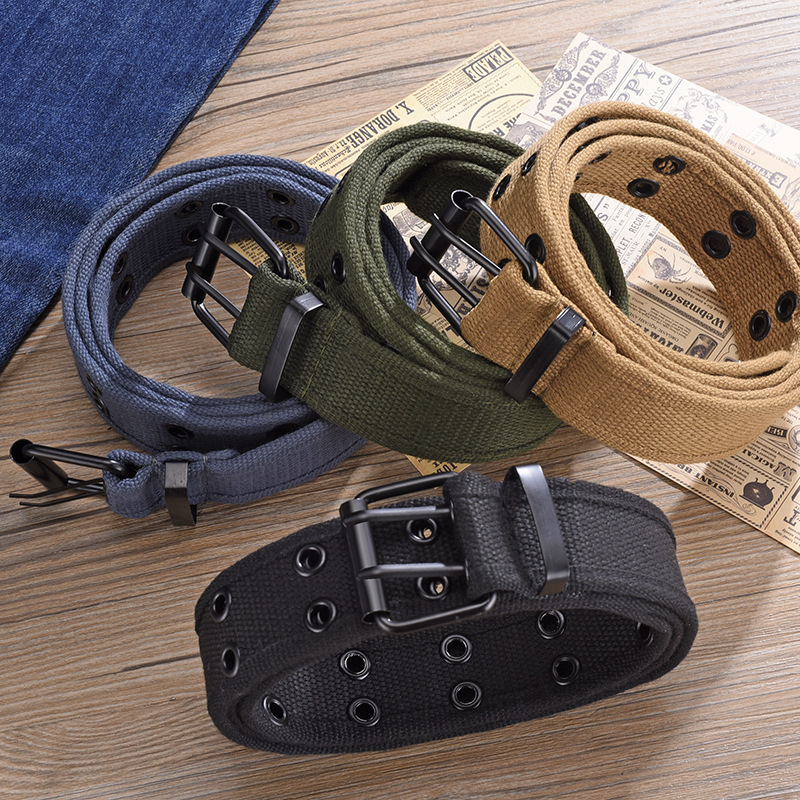 Ceinture en toile pour hommes, boucle ardillon en métal de luxe, ceintures tressées en Nylon tactique de l'armée pour femmes et jeans, sangle militaire de haute qualité pour hommes