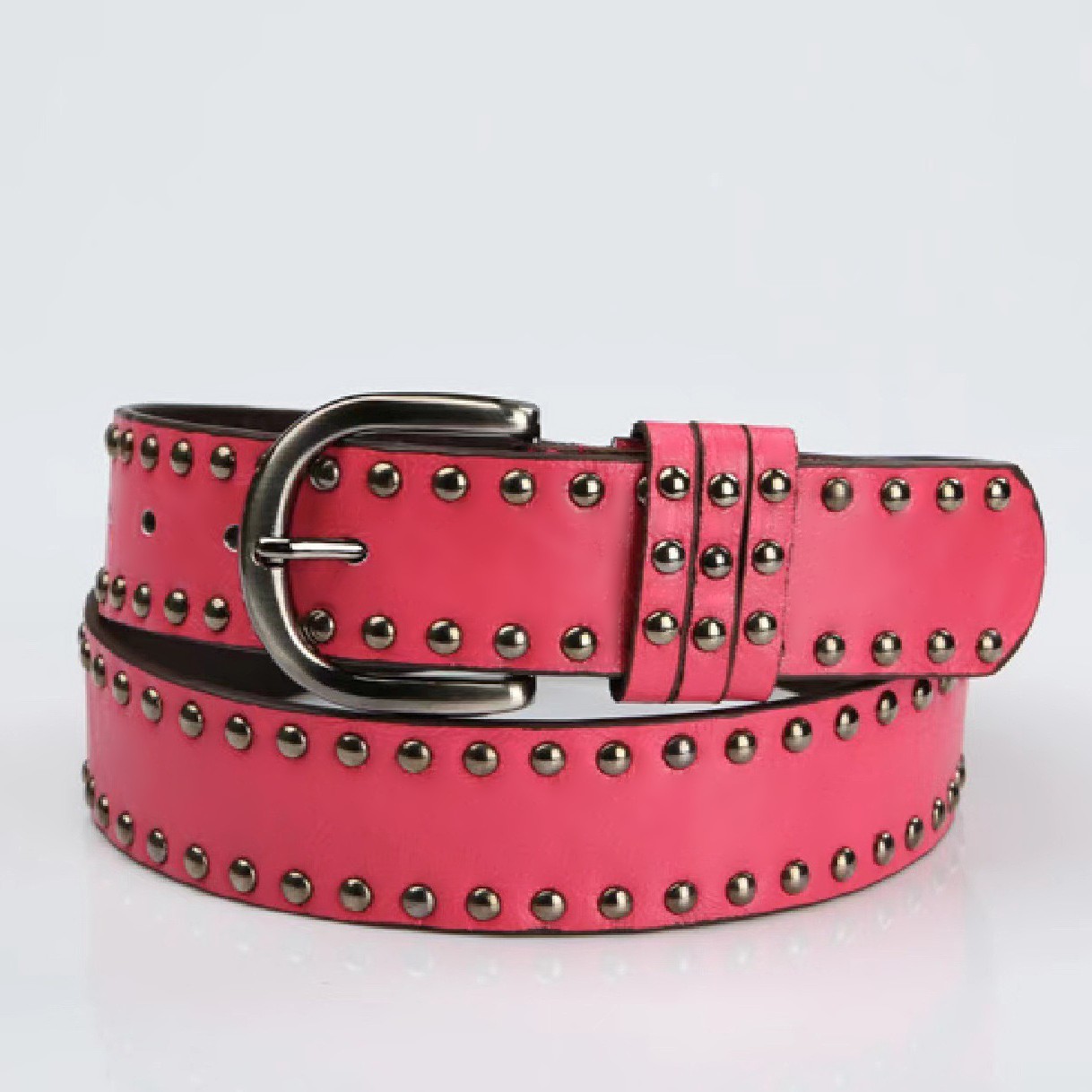 Ceinture pour femme, ceinture streetwear tendance avec design à rivets, parfaite pour les sorties quotidiennes et le shopping