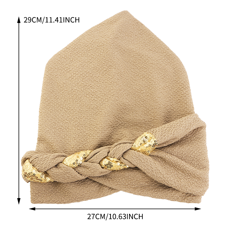 Nouveau bandeau africain Turban casquette musulman pâte frite torsions tresse tête casquette islamique chimio soins des cheveux chapeaux bonnet foulard