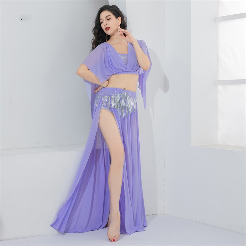 Costume de danse du ventre à franges de luxe, cadérines de danse arabe, jupe sexy en biscuits, tenue financière, compétition brillante, Rotterdam, 2 pièces