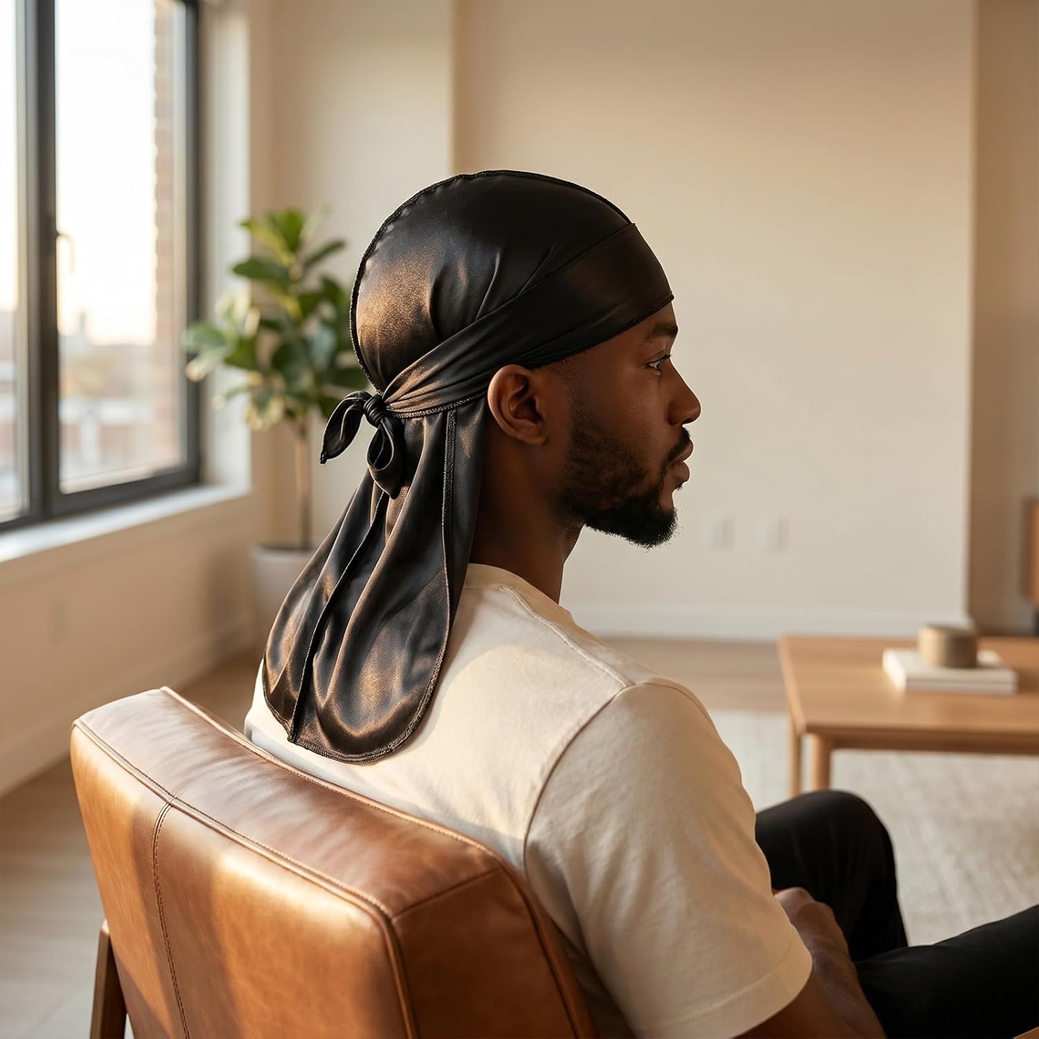 Durags soyeux pour hommes, confortables et respirants, couvre-chef, cadeaux idéaux pour la fête des pères, utilisation quotidienne, activités de plein air